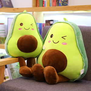 大きな快適なコットン生地アボカドぬいぐるみソフトクマ枕おもちゃ椅子またはソファ女の子と子供のためのギフト