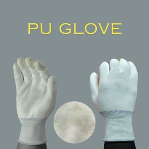 ถุงมือทำงานทำจากโพลีเอสเตอร์ไนลอน PU ขนาด13เกจ, ถุงมือยางนิรภัยกันลื่นกันความร้อนเคลือบป้องกันทั่วไปทำจากไนลอนโพลีเอสเตอร์ - Product Image 1