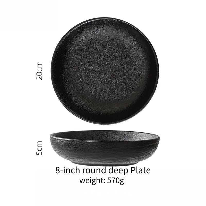 Assiette de 8 pouces de profondeur