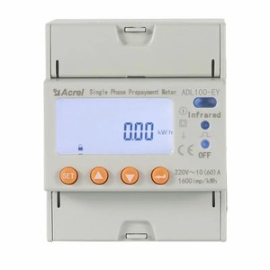 Acrel ADL100-EYNK monofase contatori energia prepagati Max 60A ingresso RS485 Modbus-RTU telecomando per edificio dormitorio scuola - Product Image 1