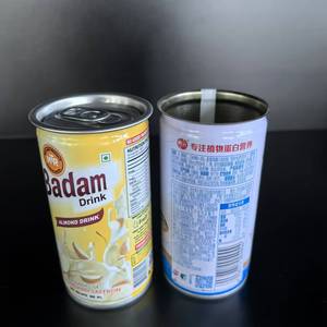 空白或定制印刷空锡罐180毫升用于牛奶或饮料包装