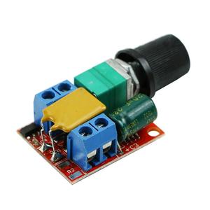 Mini DC Motor PWM hız kontrol modülü 3V 6V 12V 24V 35VDC 90W 5A DC Motor hız regülatörü kontrol anahtarı LED Dimmer - Product Image 1