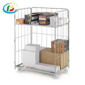 Customized Easy Assemble Galvanized Industrial Roll <strong>Containers</strong> Wire Mesh Cargo Storage Roll <strong>Container</strong> - Product Image 4