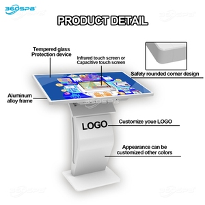 360SPB 32-Zoll-K-Form Touchscreen-Kiosk Wifi <span class=keywords><strong>LCD</strong></span>-Touchscreen-Kioske Boden stehende Digital Signage und <span class=keywords><strong>Display</strong></span>