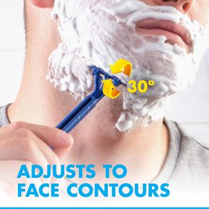 Gillette Sensor2ピボットヘッド使い捨てかみそり男性25カウント電力ホーム屋外ホテル使用ドイツ語洗える