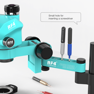 RF4 RF7050PRO FO19 360 grados giratorio Zoom continuo 7X-50X Digital PCB Trinocular microscopio brazo oscilante con alfombrilla de silicona - Product Image 4