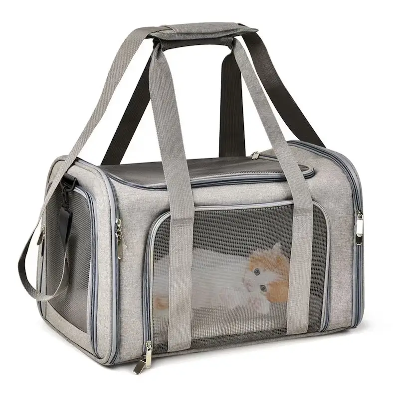 Transporteur de voyage pour animaux de compagnie: sac souple durable pour chats et chiens portables