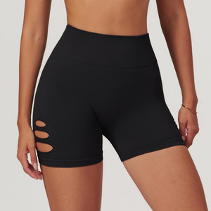 Hàng Mới Mùa Hè Cao Eo Của Phụ Nữ Nhanh Chóng Khô Phòng Tập Thể Dục Quần Short Thoáng Khí Vải Yoga Quần Short Với Mô Hình Nóng - Product Image 2