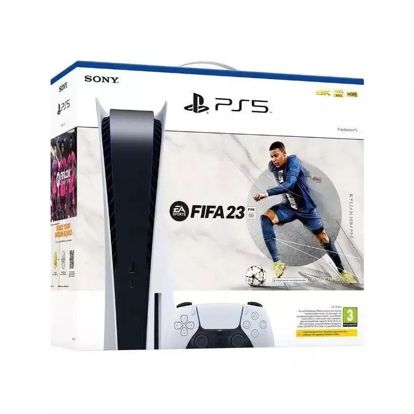 Compra original para PS5 Edição Digital 1TB PS5 Console Disc Versão Padrão com 5 jogos grátis e 2 controladores