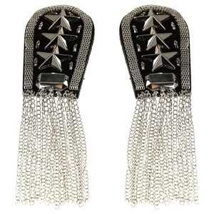 Wholesale Supplier <strong>Royal</strong> Uniform Epaulettes Captain Shoulder Board With Silver Wire French Braid Curl Shoulder Handmade <strong>Badges</strong> - Product Image 5