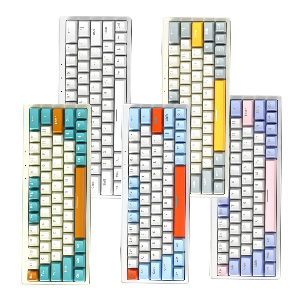 ZIFRIEND ZA63 jeux claviers 60% USB filaire sans fil rvb Teclado jeux Mini clavier mécanique de jeu