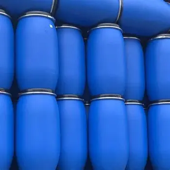 Пластиковый синий барабан с открытым верхом для упаковки пищевых химикатов, 220 л, 220 л