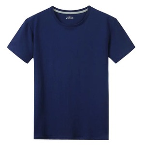 简约100% 纯棉男女夏季t恤短袖2025圆领 - Product Image 4