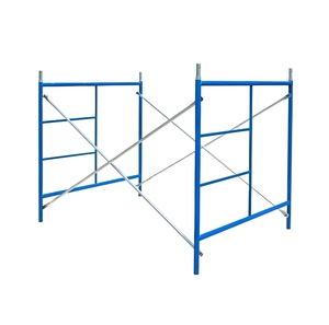 China Factory Q235 Aço H Andaimes Quadro H Tipo Fachada Sistema H Quadro Andaime Andaime Tubular