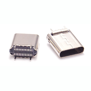 3.1 USB ชนิด C ตัวเมีย SMT แนวตั้งความเร็วสูงพร้อมขั้วต่อ USB แบบหมุด - Product Image 1