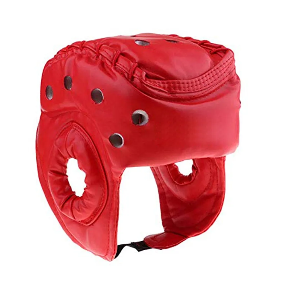 ヘッドガードMMAトレーニングヘッドギア保護用ムエタイフルフェイスプロテクションガードスパーリングヘルメットヘッドガード