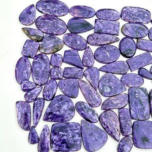 Doğal mor Charoite taş Cabochon Lot Charoite el yapımı taş ücretsiz boyutu Cabochon Lot en kaliteli Charoite taş