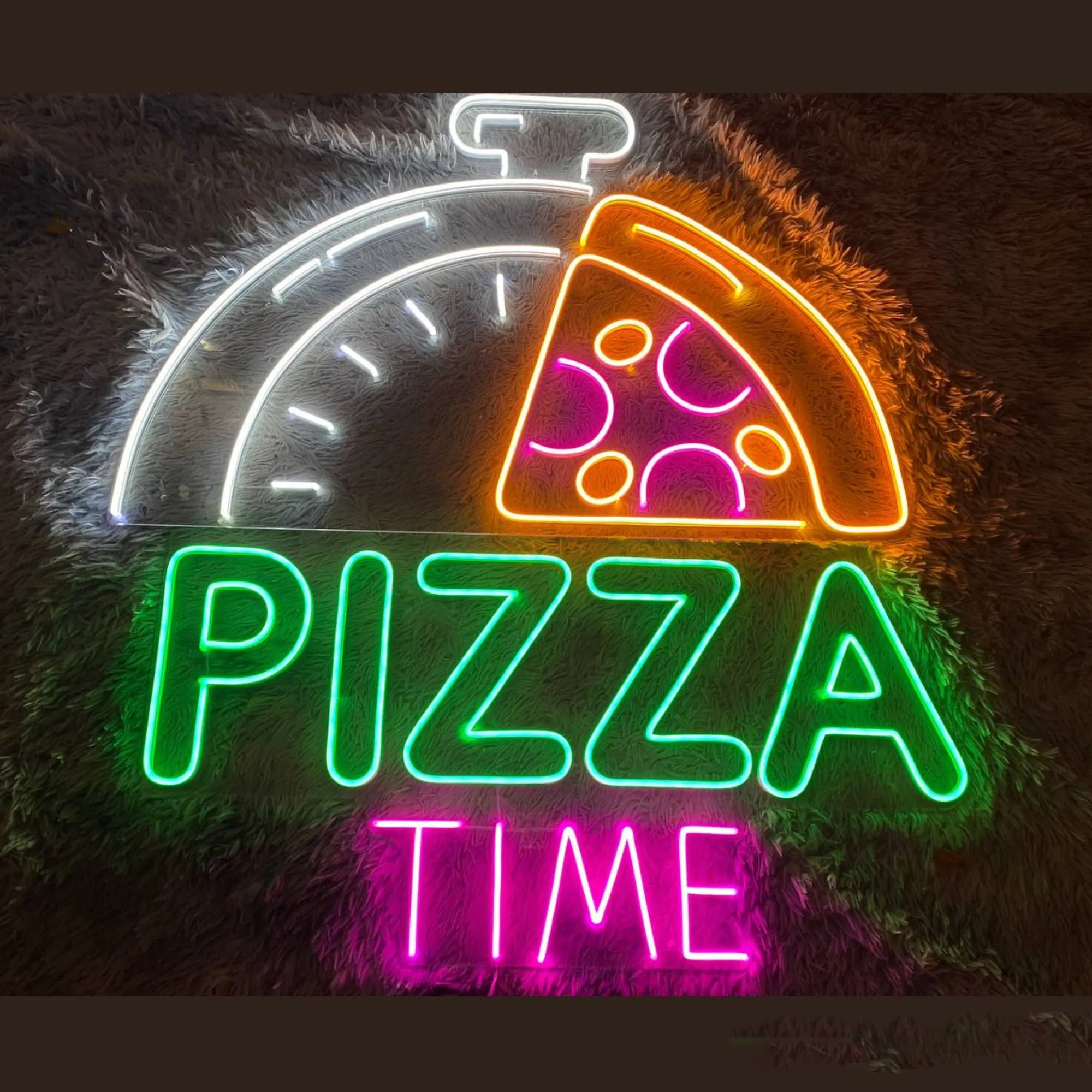 Vendite calde custom led neon sign store business logo design light up sign pizza advertising neon sign light per la decorazione della parete