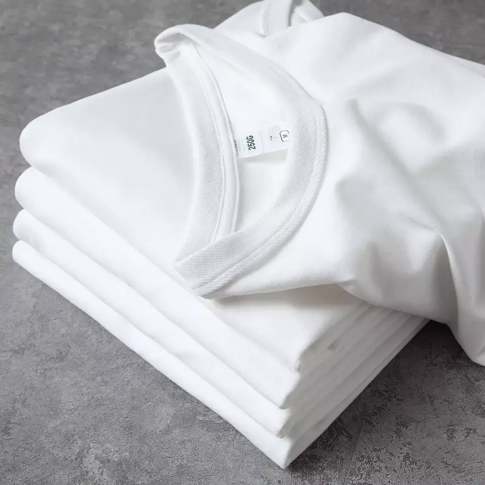 Streetwear hommes vêtements hommes vente en gros T-Shirt blanc Casual T-Shirt Low quantité minimale de commande coton biologique T-Shirt pour hommes