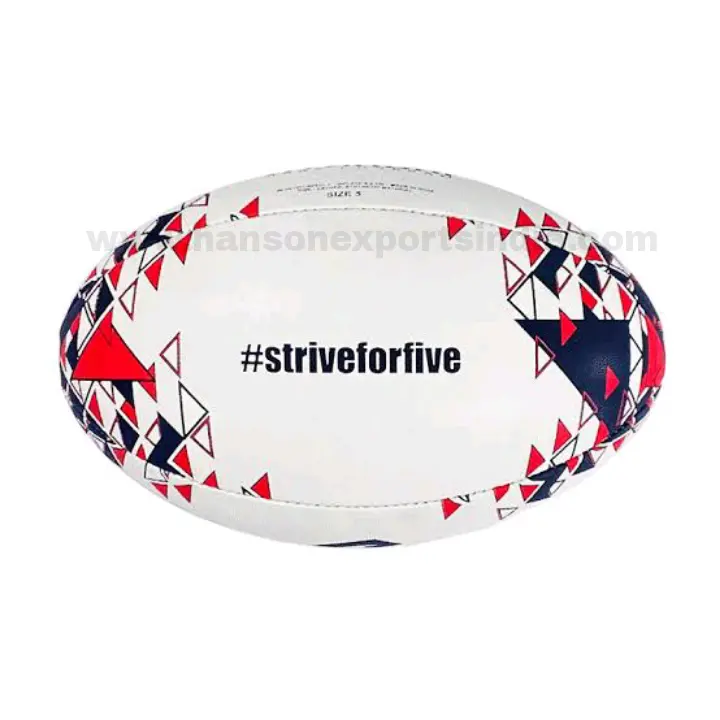 2024 bola de rugby profissional de borracha sintética de alta qualidade com 4 camadas logotipo personalizado mais durável venda direta da fábrica na Índia