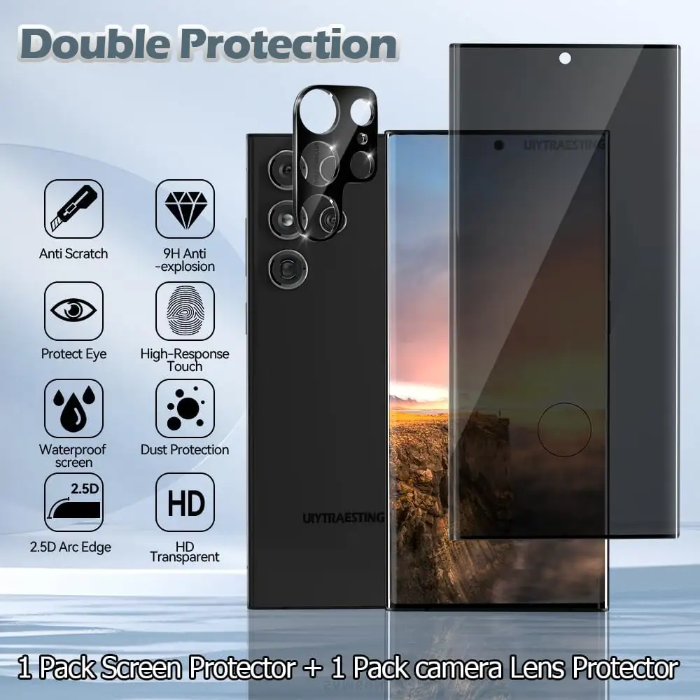 3d kaca Tempered melengkung kuat Film untuk Samsung Galaxy S23 Ultra pelindung layar Film untuk Samsung Galaxy S23 Ultra Protector