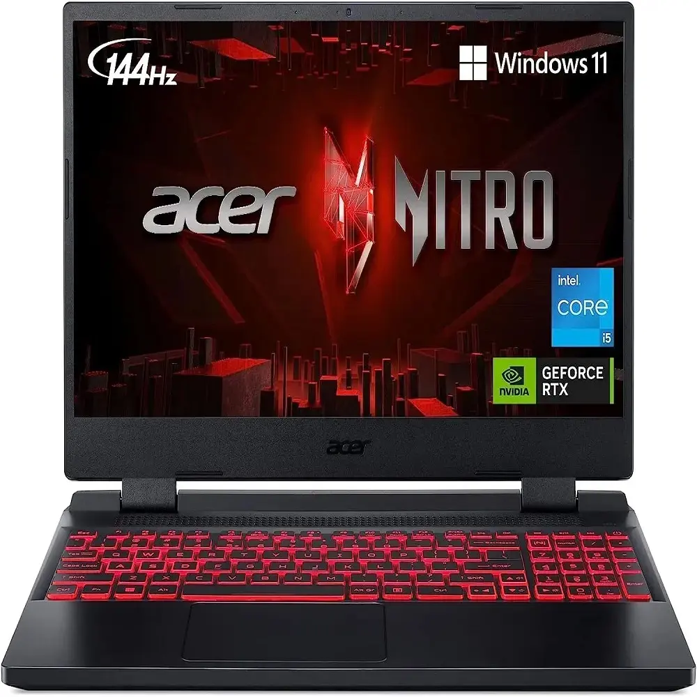 แล็ปท็อปสําหรับเล่นเกม Acer Nitro 5 AN515-58-525P | อินเทลคอร์ i5-12500H | แล็ปท็อป NVIDIA GeForce RTX 3050 GPU