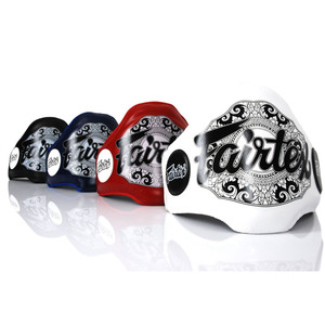 Giá bán buôn Fairtex bụng Pad Muay Thái đấm bốc chất lượng hàng đầu da tùy chỉnh Fairtex Logo Trọng lượng nhẹ vệ sĩ bụng bảo vệ - Product Image 1