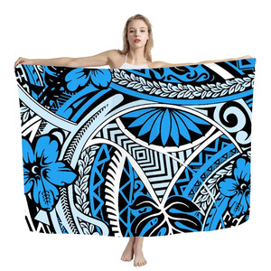 Wholesale Custom Digital Print 100% Rayon <strong>Sarongs</strong> &amp; Pareos | Bulk Beach Cover-Up &amp; Dress | Hawaiian &amp; Polynesian Styles - Product Image 4