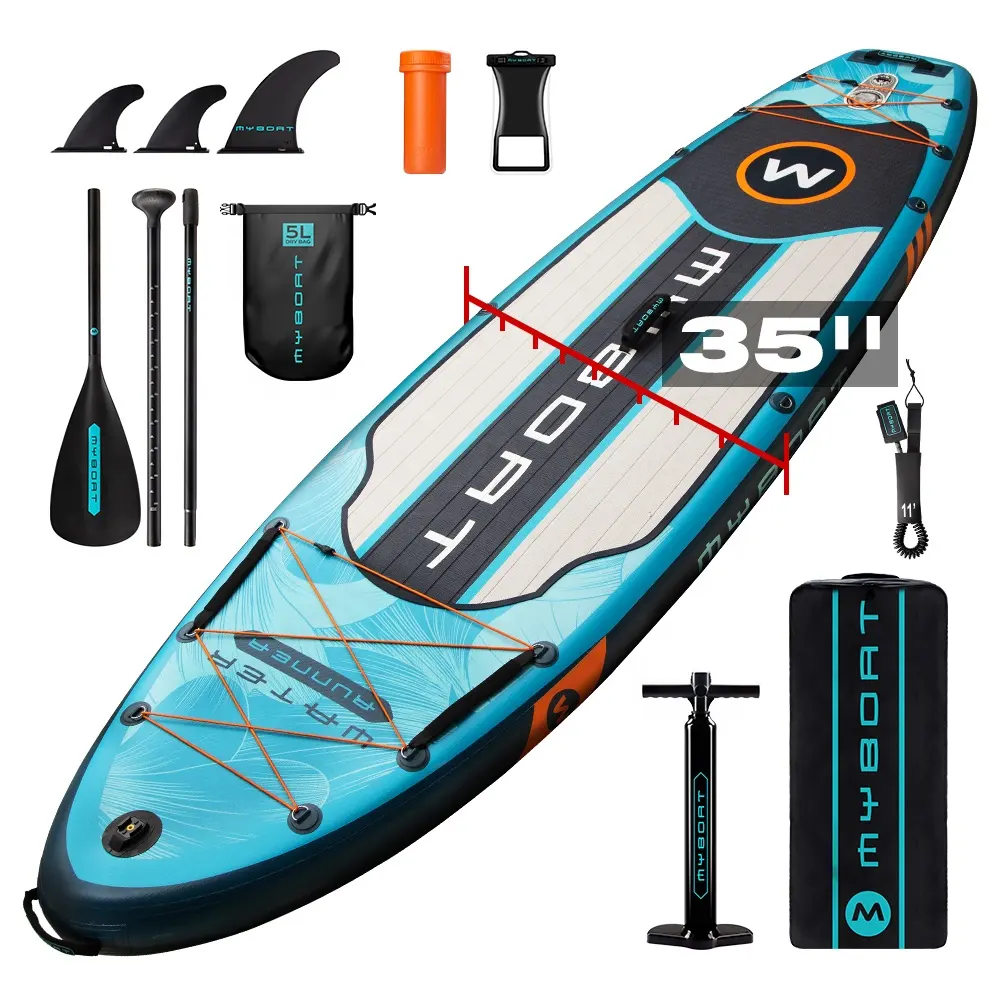 Paddle Board Gonflable 10'6 "* 35" * 6 "Extra Brede Opblaasbare Surfplank Paddle Board Sup Board Voor Surfen