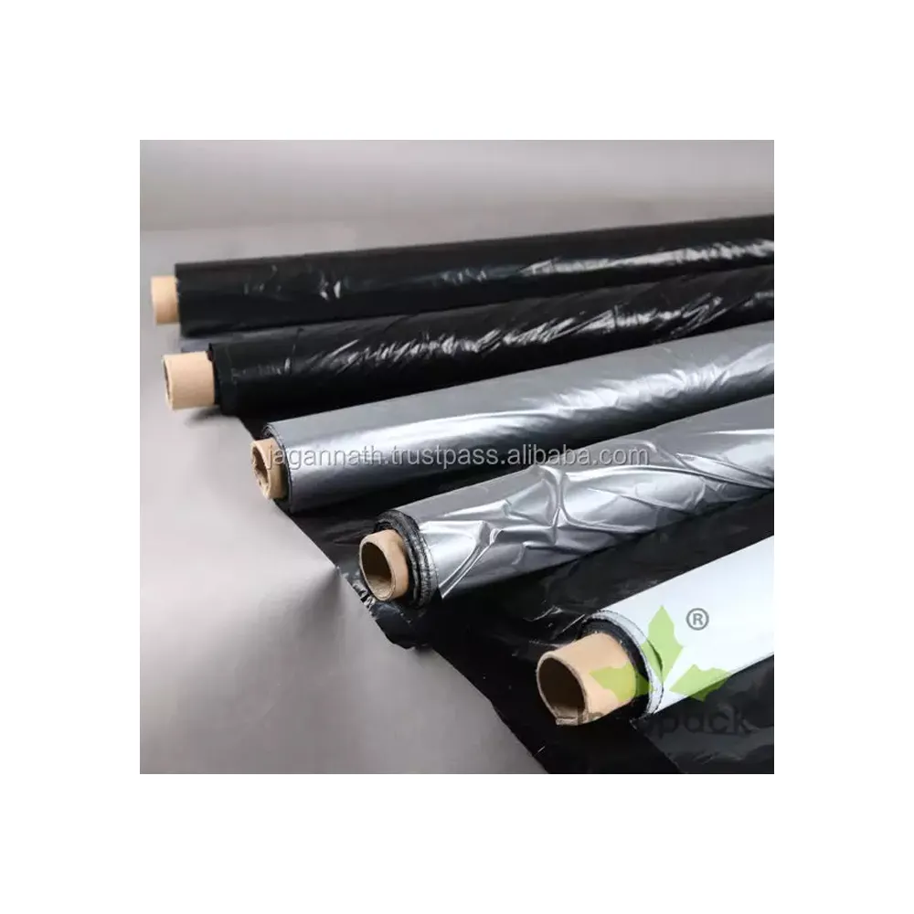 Kunden spezifische weiß-schwarz/schwarz-silber/nur schwarze Farbe UV-geschützte hochs teh ende Polyethylen-Mulch folie