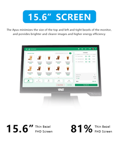 BVS NEW design All in One Touch Screen Cash Register Machine Point of Sale 15.6 Inch Intel I5 Win10 4+128GB POS <strong>System</strong> <strong>computer</strong> - Product Image 3