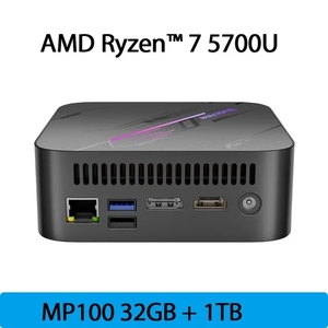 Blackview MP100迷你电脑AMD R7 5700U 8核16线程迷你电脑16gb/32gb DDR4 512gb/1TB固态硬盘迷你电脑 - Product Image 3