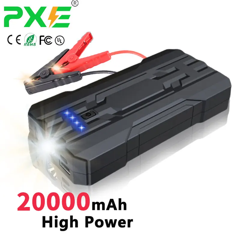 12V 20000mAh High Power Jump Starter Battery Booster Power Bank / Multi-Function Portable Lithium Battery Car Jump Starter