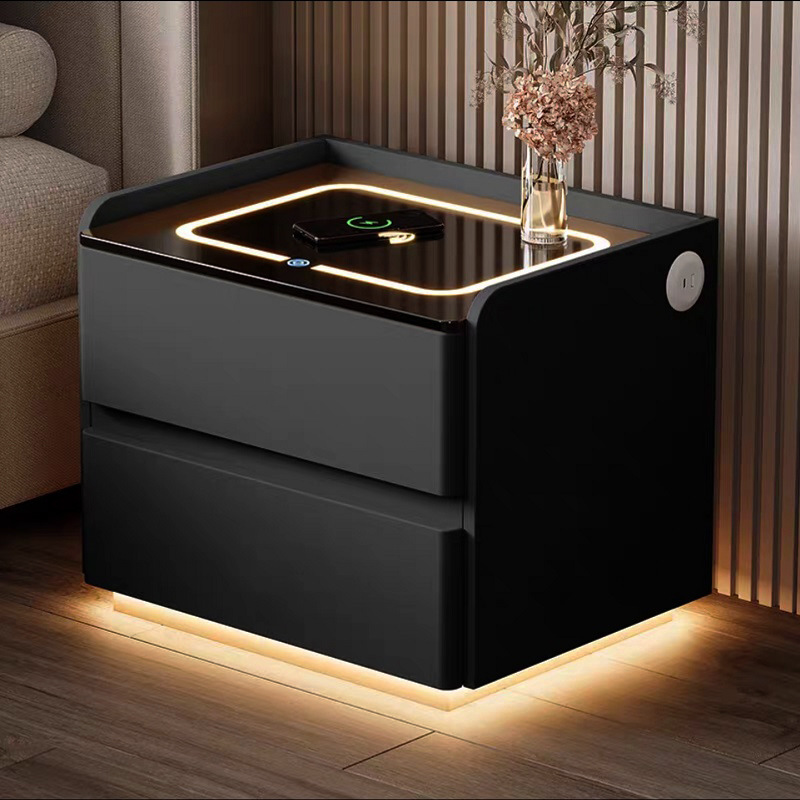 Lámpara de inducción inalámbrica con carga, 3 colores, USB, cerradura con contraseña, audio BT