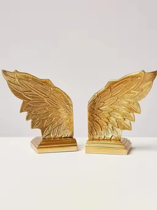 Muhteşem tasarım lüks kalite Bookend masa dekorasyon için el yapımı toplu şık görünüm gümüş renk Bool standı - Product Image 6
