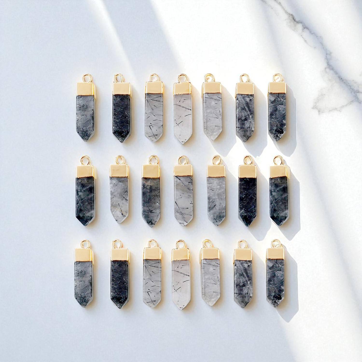 Black rutilated Quartz