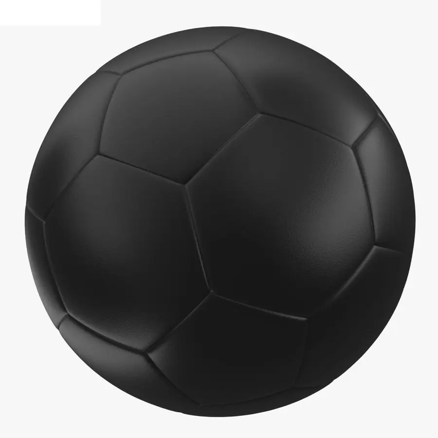 Pallone da calcio di alta qualità in pelle PU con calcio sportivo all'ingrosso personalizzato di colore nero
