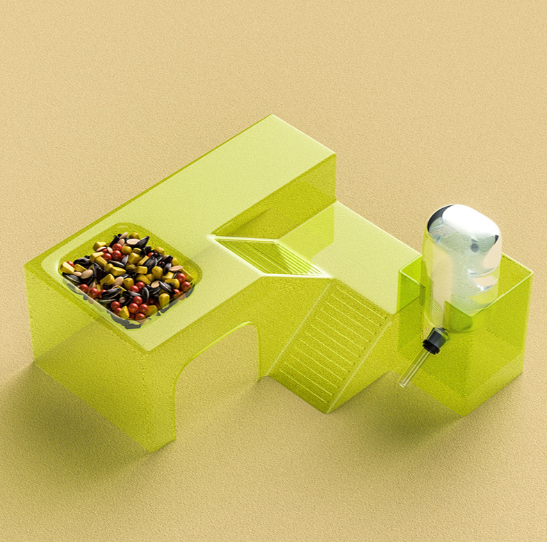 S สีเขียว