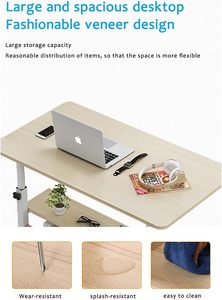 Nuevo Escritorio de estudio de computadora multifuncional, mesa portátil ajustable portátil plegable para cama