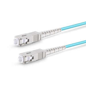 10ギガビットマルチモードシンプレックス光ファイバージャンパーSC LC ST UPC APC OM3 3.0mm PVC LSZHデータセンター用 | 無料サンプル - Product Image 1