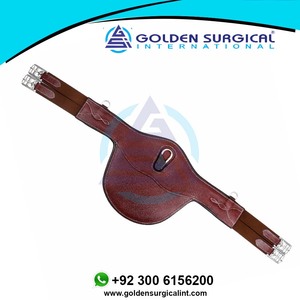 Oem עור בד הרבעה קפיצות מרופדות מגן שחור/חום כל אמצעי רכיבה על סוסים