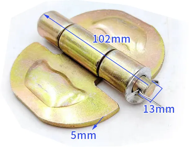 ドア溶接フラッグヒンジ亜鉛メッキヒンジ金属鋼トレーラーボディパーツ冷蔵庫容器リアドア用