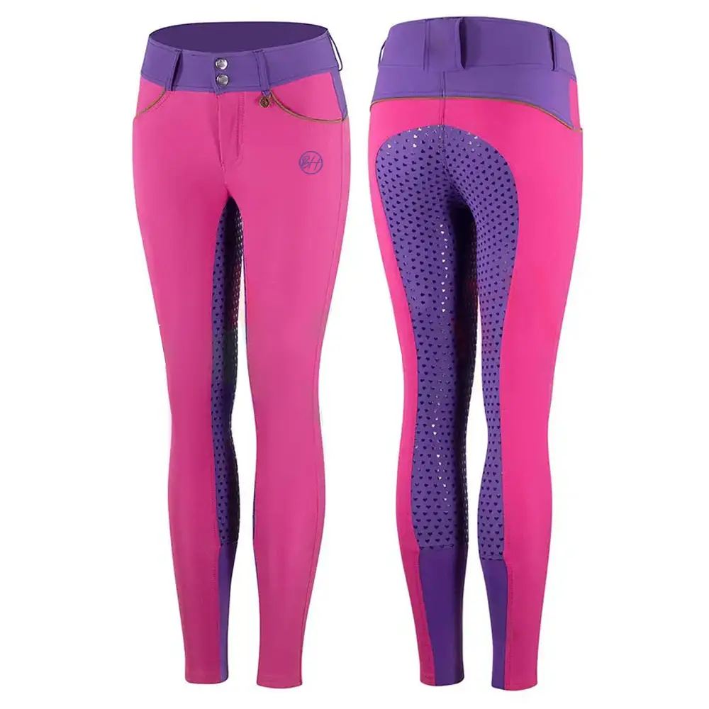 2023 new wholesale equestrian clothing full seat silicone horse riding pants leggings women sports breeches