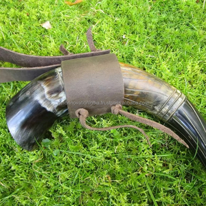 Exclusive Handcrafted Drinking Horn Stein the Ultimate Tankard for Beer &amp; Mead <strong>Admirers</strong> - Product Image 1