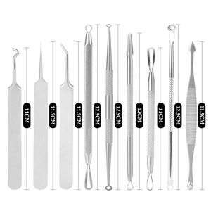 Loại Bỏ Mụn Đầu Đen Mụn Acne Comedone Extractor Công Cụ Kit Không Hướng Dẫn Sử Dụng Điều Trị Cho Mụn Trứng Cá Tì Vết Whitehead Popping Zit Loại Bỏ - Product Image 2