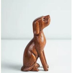 Özel tasarlanmış Art Deco ahşap araba modeli heykel köpek heykeli masa oturma odası süs olarak - Product Image 4