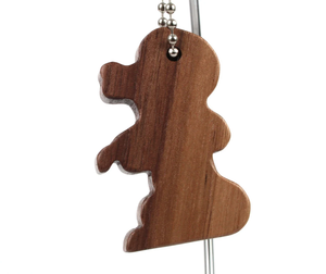 Último diseño simple llavero de madera forma personalizada animal gato diseño Logo llavero Rectangular llavero de madera en blanco - Product Image 6