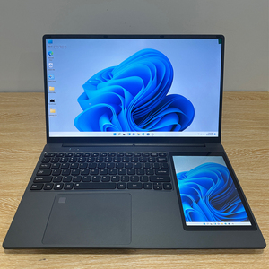 2025 el más nuevo portátil táctil de 15,6 + 7 pulgadas 16Gb Ram 128Gb 256Gb 512Gb 1Tb 2Tb Ssd Teclado retroiluminado Pantalla dual Computadora barata - Product Image 2