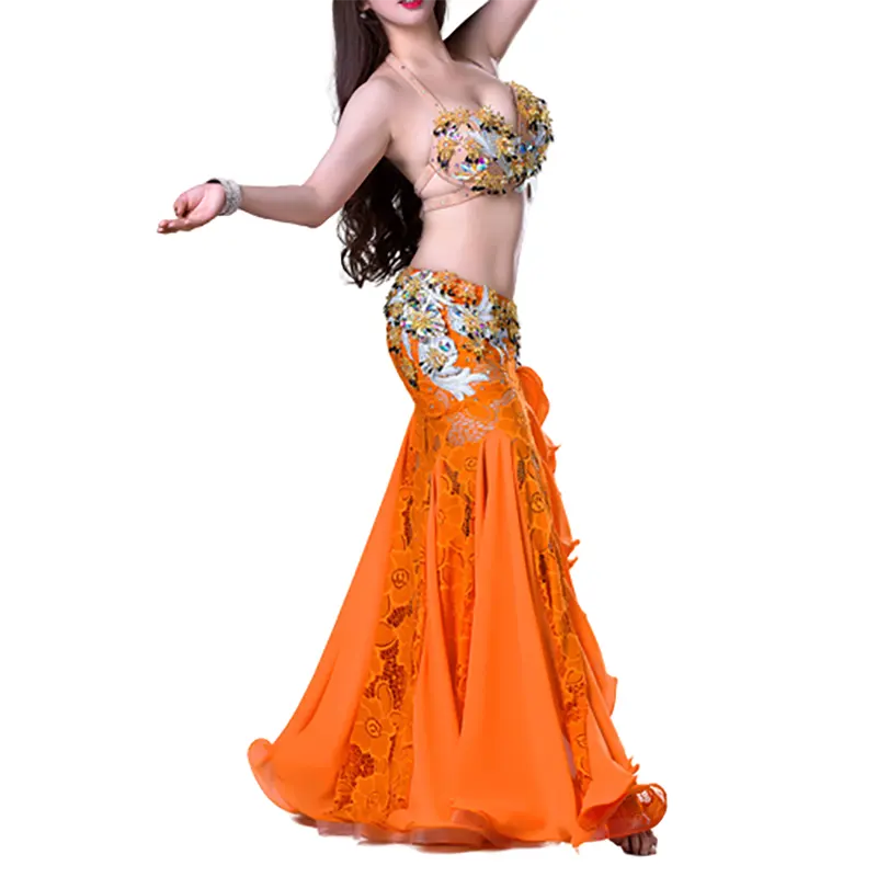 Color personalizado más tamaño transpirable de una pieza traje de danza del vientre mujeres ajuste Fitness conjunto de entrenamiento traje de baile elástico