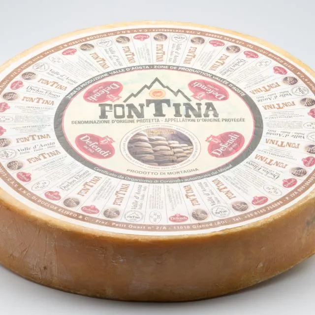 Alta qualidade italiana FONTINA pdo 1/4 queijo para Foodservice Horeca Retail